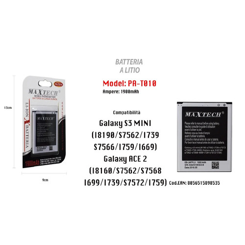 Batteria litio galaxy s3 - litio,